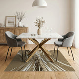 Beige Abstract Swirl Abstract Area Area Rug