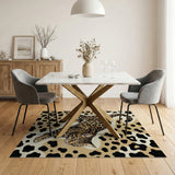 Prowling Leopard Area Rug