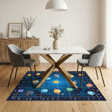 Cosmic Planets Kids Area Rug