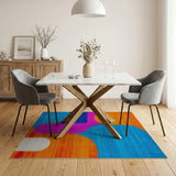 Vibrant Geometric Multi-Color No. 20 Area Rug