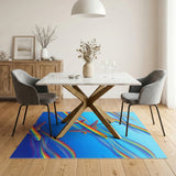 Multi-color and Patterns Rainbow Airplane Trails Area Rug