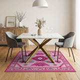 Vibrant Pink Heritage Tribal Heritage Tribal Area Rug