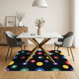 Billiard Balls Multi-Color Area Rug