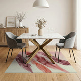 Sweeping Red Watercolor Area Rug