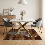 Majestic Spotted Deer Head Faux Fur Rug