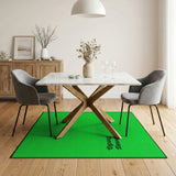 Vibrant Green 'Sweag The Dig' Geometric Area Rug