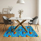 Rainbow Tie-Dye Tent Kids Area Rug