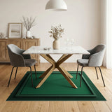 Emerald Green Solid Area Rug
