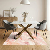 Abstract Area Pink Abstract Brushstroke Area Rug