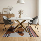 Shaggy Highland Cow Woven Area Rug