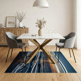 Sunset Ocean Waves Coastal Area Rug