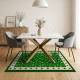 Emerald Shamrock Scatter Area Rug
