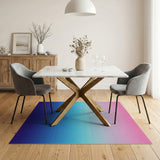 Pink to Navy Ombre Striped Area Rug
