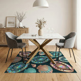 Iridescent Abalone Seashell Area Rug