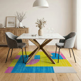 Vibrant Geometric Multi-Color No. 18 Area Rug