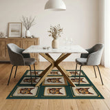 Tabby Cat Portrait Gallery Area Rug