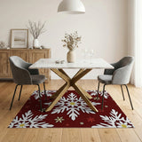 Papercut Snowflake Holiday Area Rug