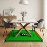 Green Pool Table 8-Ball Area Rug