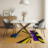 Bowling Alley Lane with Blue Ball Area Rug
