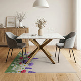 Wildflower Border Floral Area Rug