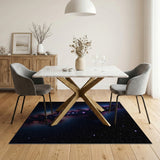 Cosmic Nebula Fractal Area Rug