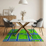 Charming Pixel Farm Town Area Rug