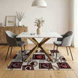 Vintage Valentine's Day Stamp Love Rug