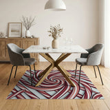 Candy Cane Swirl Area Rug
