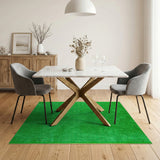 Vibrant Green Textured Geometric Area Rug