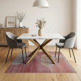 Modern Pink Abstract Area Rug