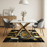 Golden Tiger Geometric Modern Area Rug