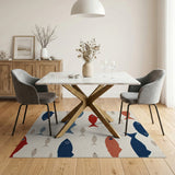 Coastal Fish School Woven Area Rug