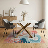 Whimsical Coral Reef Starfish Area Rug