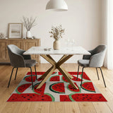Fruit Pattern Watermelon Slices Fruit Pattern Area Rug