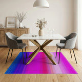 Vibrant Multi-Color Gradient Stripe Area Rug