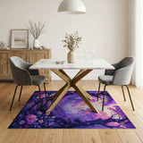Enchanted Purple Forest Path Rug