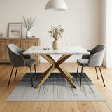 Geometric Modern Striped Modern Black White Striped Area Rug