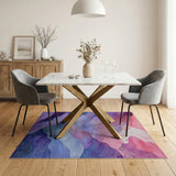Abstract Watercolor Wave Area Rug