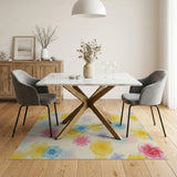 Watercolor Floral Area Rug
