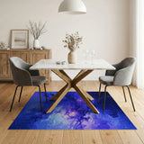 Cosmic Nebula Swirl Abstract Area Rug