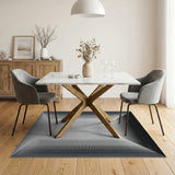 Geometric Modern Black and White Black White Geometric Tunnel Illusion Area Rug