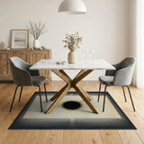 Golden Eclipse Sunburst Area Rug