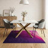 Vibrant Pink-to-Purple Gradient Diagonal Stripe Rug