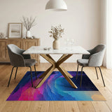 Cosmic Layered Mountains Area Rug