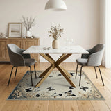 Vintage Butterfly Meadow Floral Rug