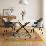 Adorable Pastel Bear Cartoon Area Rug