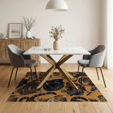 Playful Bengal Leopard Cats Pattern Area Rug