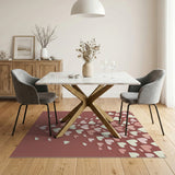 Cascading Pink Hearts Area Rug