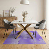 Dreamy Purple Cloud Swirl Area Rug