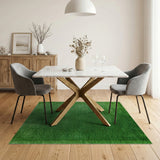 Abstract Area Lush Green Grass Shag Area Rug